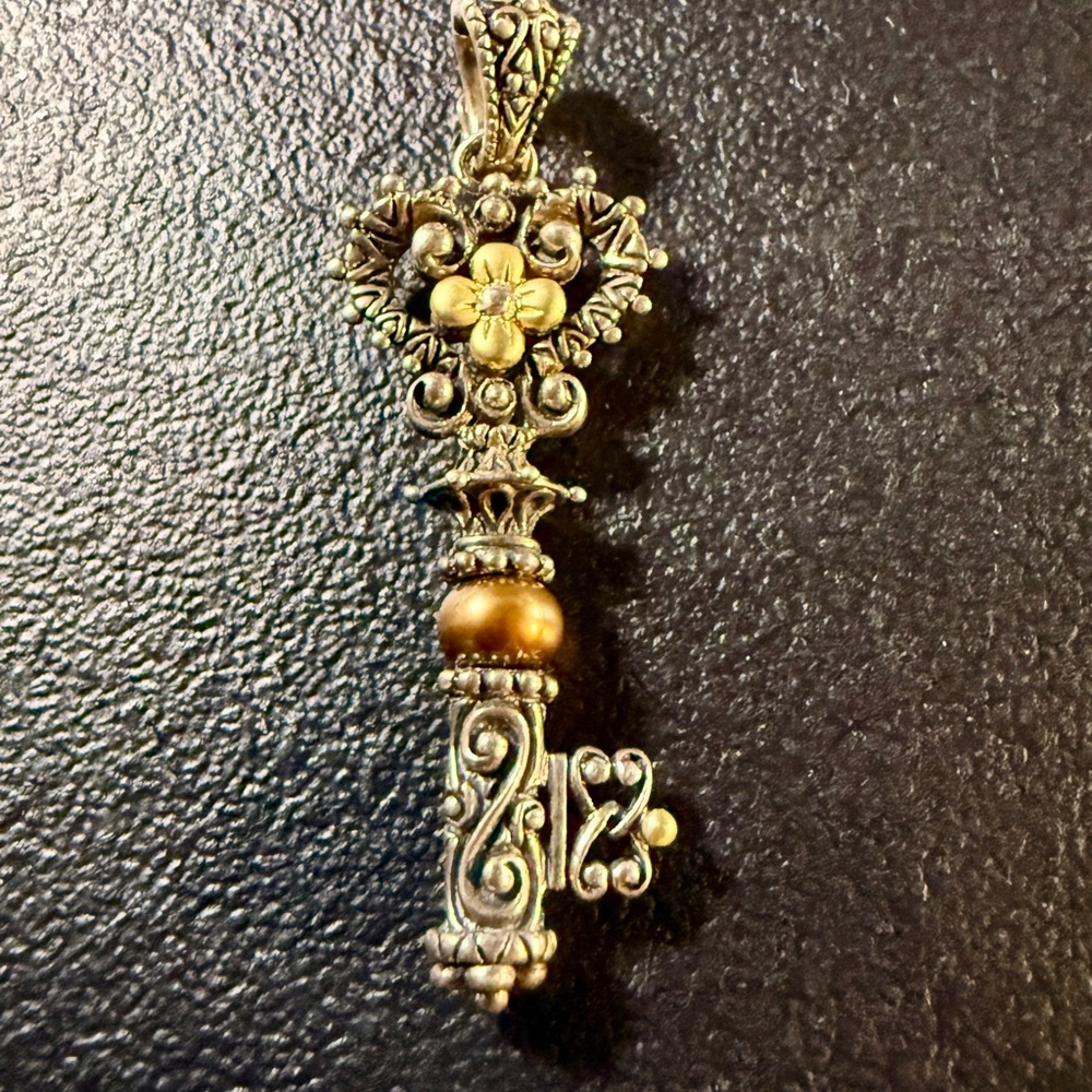 18K & Sterling Barbara Bixby Key Pendant‎ Enhancer